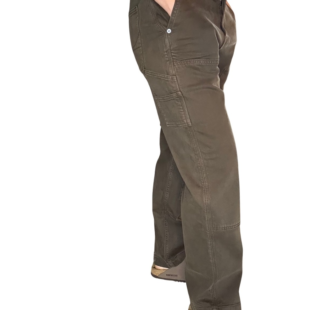 Hollister Brown Baggy Cargo Pants | 90s Streetwear Utility Style - Picture 3 of 3